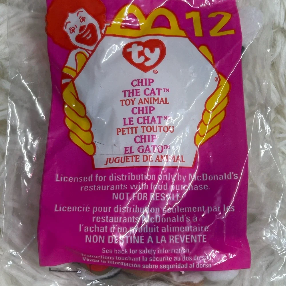 Ty Chip the Cat Toy - Pink Packaging